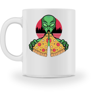 Humorous Extraterrestrial Eating Pizza Funny Spooky Aliens Novelty Extraneous Extrinsic Creatures Enthusiast