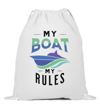  My boat - my rules shirt for motorboat drivers