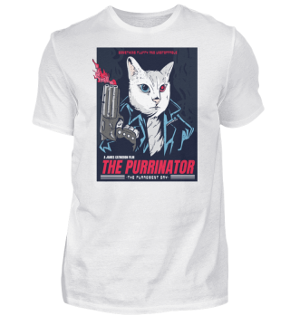 Funny cat meme the purrinator movie cat lovers
