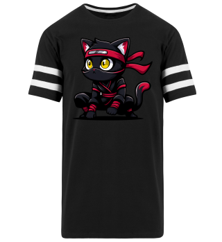 Stealth Ninja Katze T-Shirt – Meisterhaftes Katzen-Design