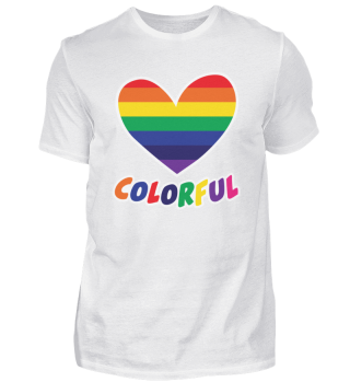 Colorful Gay Heart - Herz