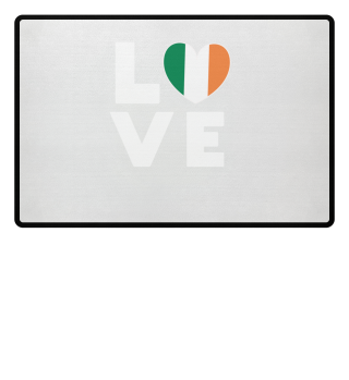 I love LOVE Ireland Flag Flag Heart