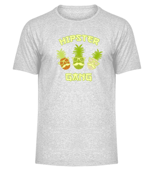 Hipster Gang pineapple colorful fruits