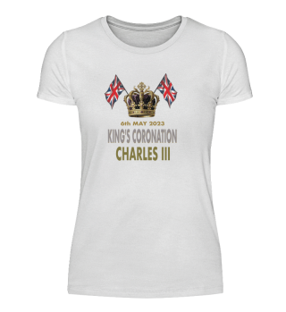 King Charles Coronation Crown T-Shirt