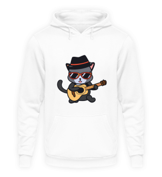 A Cool Cat Playing Guitar