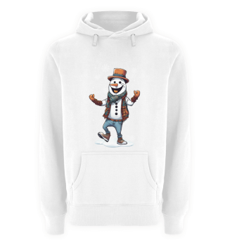 Frosty's Funky Moves: A Hipster Snowman Design for the Holidays
