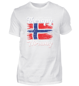 Norwegen Shirt Ich brauche keine Therapy