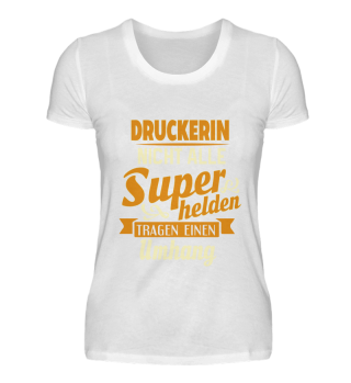 Druckerin T-Shirt Geschenk Sport Lustige