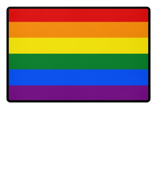 Fußmatte Fullprint LIEBE FRIEDEN FREIHEIT LOVE PEACE FREEDOM LGBTQIA+ PRIDE FLAG