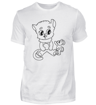 Katze Shirt, Mäuse Shirt für Kinder als 