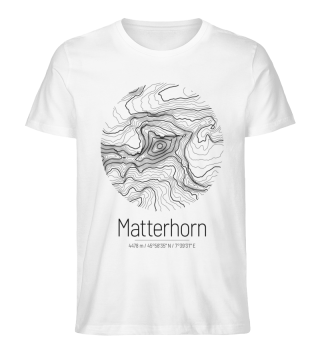 Matterhorn | Landkarte Topografie Design
