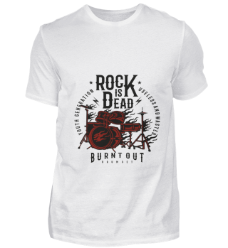 Drummer Rock Motiv Geschenk T-Shirt
