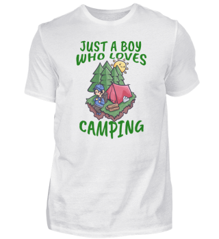 Camping Young man love