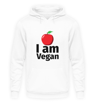 I am Vegan Apfel - Illustration