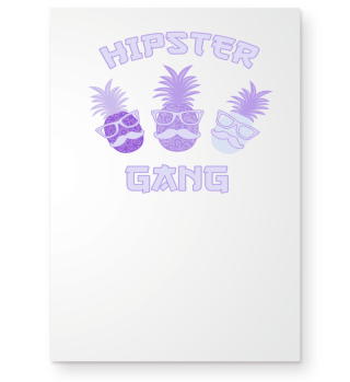 Hipster Gang pineapple colorful fruits