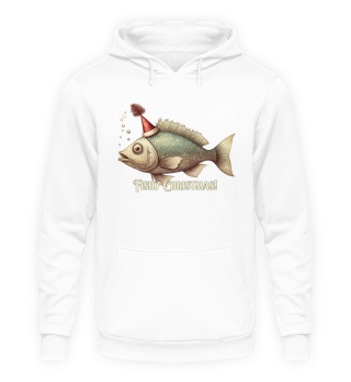 Fishy Christmas - Weihnachten T-Shirt Weihnachtspullover Fisch
