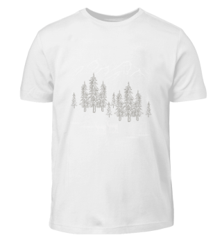 Kinder Shirts - Waldleben in den Bergen