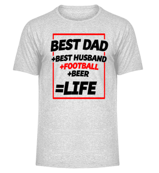 Best Dad + Football shirt 