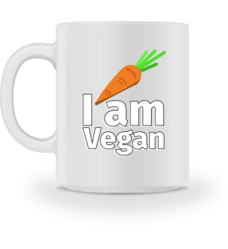 I am Vegan Karotte - Illustration
