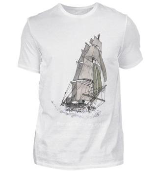 the sail drives my soul - Herren Tee