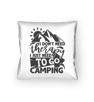 Camping Therapy Funny Camper Quote Typography