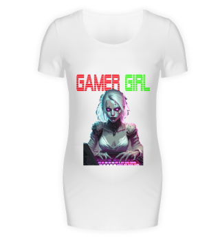 Gamer Girl cooles Frauen Gaming Design - Zombiefrau die Zockt.