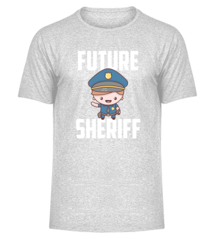 Future sheriff with junior sheriff badge