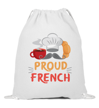 France Fier Croissant au café français