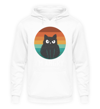 Angry Cat Funny Cat Vintage I'M ANGRY take me serious (please) Funny Gift