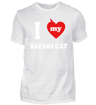 I Love my Safari Cat Katze