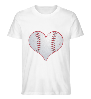 I Love Baseball Heart
