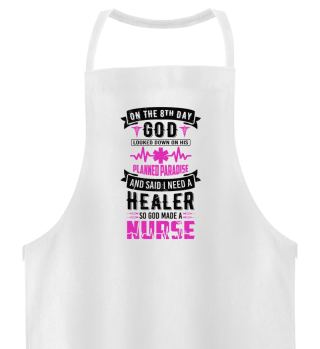 God Made A Nurse Quote Vintage Typography Religious