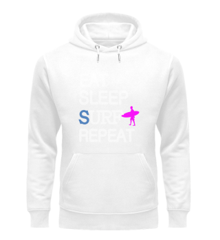 Eat Sleep Surf Repeat Surfing Surfer Fun