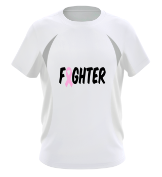 Fighter Pink Cancer Ribbon Design