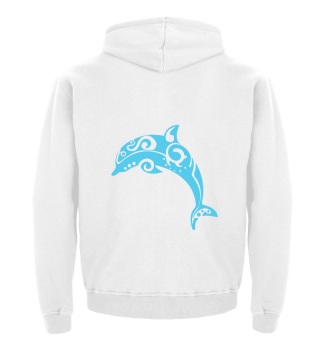 Maori Dolphin Tribal Tattoo Blue - Gift 