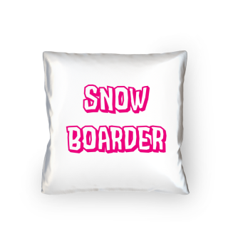 Schöne Snowboarder Schrift pink
