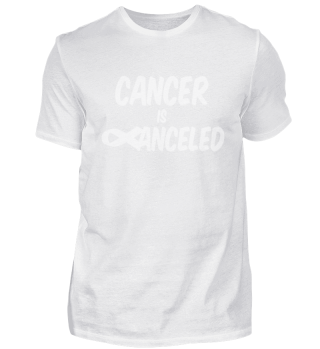 Cancer is Canceled white ribbon Shirt