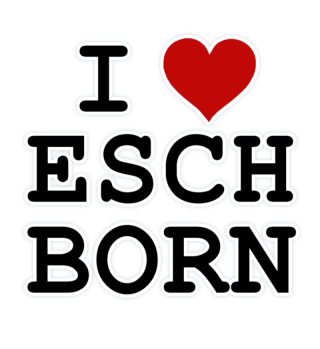 Aufkleber I Love Eschborn