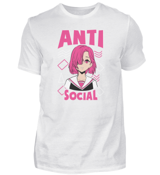 Geschenk Anti Social Gamer Mädchen Anime