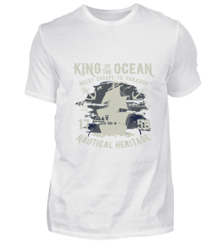 Ozean König Motiv Geschenk T-Shirt