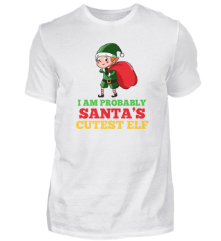 Christmas Elf Help Santa Claus