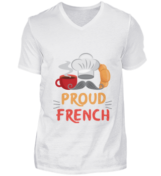 France Fier Croissant au café français