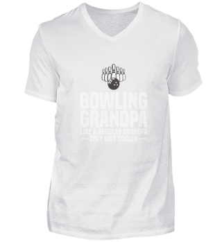 Funny Bowling Grandpa Proud Grandfather Bowling Lover