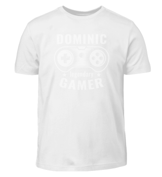 DOMINIC Legendary Gamer - Personalized Name Gift
