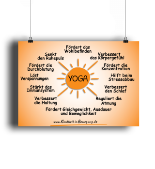 Positive Auswirkungen von Yoga - Poster