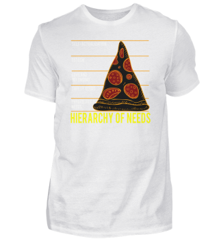 Pizza Maslow Psychology, Hierarchy of needs for Pizza Lovers print