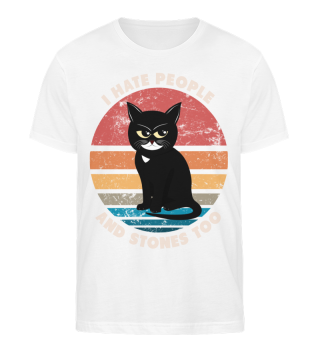 Cat Hate People Katzen Shirt