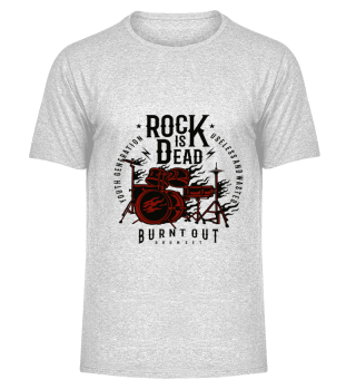 Drummer Rock Motiv Geschenk T-Shirt