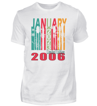 2006 Born In January Retro Gift Idea