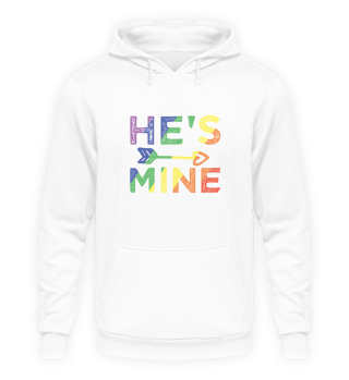 Mens Gay Couple Matching Gift He's Mine LGBT Pride Gift